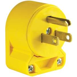 Eaton 4867AN-BOX OG Electrical Plug, 2-Pole, 15 A, 125 V, NEMA: NEMA 5-15P, Yellow