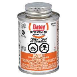 Oatey 31515 Solvent Cement, Liquid, Clear, 118 mL