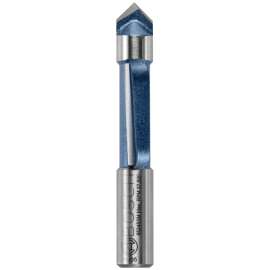 Bosch 85245SMC Router Bit, 3/8 in Dia Cutter, 1 in L Cutting, 2-5/8 in OAL, 3/8 in Dia Shank, 1-Cutter, Steel