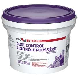 Sheetrock Dust Control 380521 Drywall Compound, Paste, Off-White, 2 L Pail