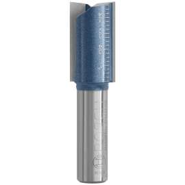 Bosch 85265MC Router Bit, 3/4 in Dia Cutter, 1-1/4 in L Cutting, 2-7/8 in OAL, 1/2 in Dia Shank, 2-Cutter, Steel
