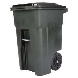 Toter EVR II 79248 Trash Can, 48 gal Capacity, Polyethylene, Greenstone, Lid Closure