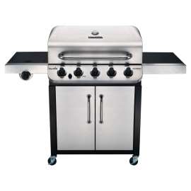 Char-Broil PERFORMANCE 463373019 Gas Grill, 45,000 Btu BTU, Liquid Propane, 5 -Burner, Side Shelf Included: Yes