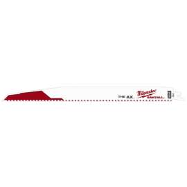 Milwaukee AX SAWZALL 48-01-2027 Reciprocating Saw Blade, 1 in W, 12 in L, 5 TPI, Bi-Metal Cutting Edge