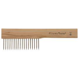 ALLWAY TOOLS BC Brush Comb, Steel Trim, Hardwood Handle