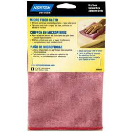 NORTON 07660706038 Cleaning Cloth, 16 in L, 16 in W, Microfiber, Red