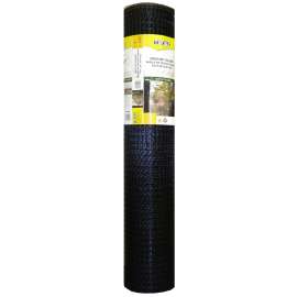 TENAX 001096 Deer Fence, 100 ft L, 7-1/2 ft H, 1-7/9 x 1-32/33 in Mesh, Polypropylene, Black