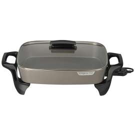 Presto 06852 Electric Skillet with Cover, 120 V, 1500 W