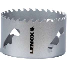 Lenox Speed Slot LXAH3338 Hole Saw, 3-3/8 in Dia, Carbide Cutting Edge
