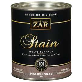 ZAR 17112 Stain, Malibu Gray, Liquid, 1 qt