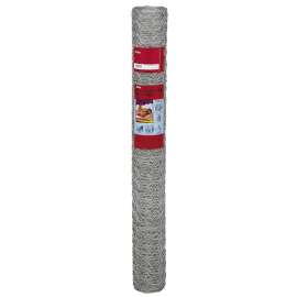 DEACERO 6332 Poultry Netting, 150 ft L, 36 in W, Hexagonal Mesh, 2 in Mesh, Steel