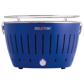 Grill Time TAILGATER GT UPG-B-13 Charcoal Grill, Deep Blue, Steel Body