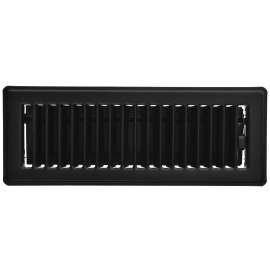Imperial RG2142 Floor Register, Steel, Black, Powder-Coated