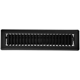 REGISTER FLOOR BLACK 2.25X12IN