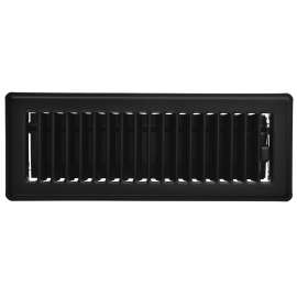 Imperial RG2143 Floor Register, Steel, Black, Powder-Coated
