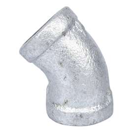 Worldwide Sourcing Pipe Elbow, 45 Deg, 3/8 In, Threaded, Steel