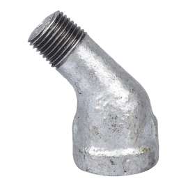 Worldwide Sourcing Pipe Street Elbow, 45 Deg, 1/8 In, Threaded, Steel