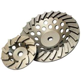 DIAMOND PRODUCTS 22474 Cup Grinder, 7 in Dia, 1/8 in Thick, 5/8-11 in Arbor, Diamond Abrasive