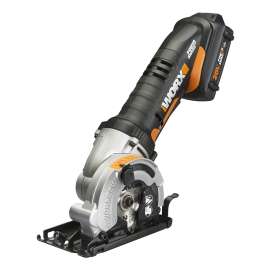 WORX WX523L Compact Circular Saw, Battery Included, 20 V, 3-3/8 in Dia Blade