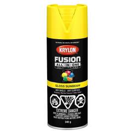Krylon Fusion All-In-One 427250007 Paint and Primer, Gloss, Sunbeam, 12 oz, Can