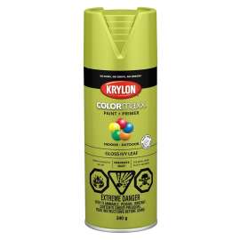 Krylon COLORmaxx K05525007 Spray Paint, Gloss, Ivy Leaf, 12 oz, Aerosol Can