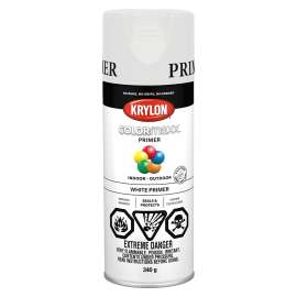Krylon COLORmaxx 455840007 Paint Primer, White, 12 oz