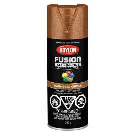 Krylon Fusion All-In-One 427860007 Paint and Primer, Hammered, Copper, 12 oz, Can