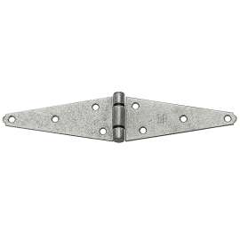 National Hardware N128-330 Strap Hinge, Steel, Galvanized, 33 lb