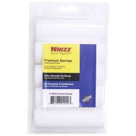 WHIZZ 24002 Mini Roller, 4 in L, Sponge Cover, White