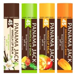 Panama Jack 602-TR Lip Balm, Tropical, 0.15 oz Bottle