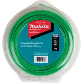 Makita T-03361 Round Trimmer Line, 0.08 in Dia, 400 ft L, Nylon, Green