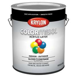 Krylon K05652007-16 Colormaxx Paint, Gloss, Clear, 1 gal