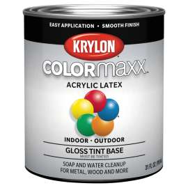 Krylon K05654007-14 Colormaxx Paint, Gloss, 1 qt