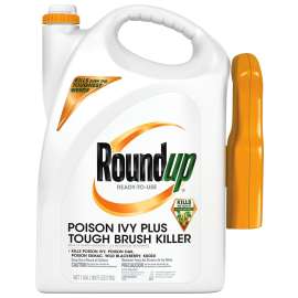Roundup 5007410 Poison Ivy Plus Tough Brush Killer, Liquid, Spray Application, 1 gal Bottle
