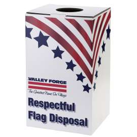 Valley Forge BOXREC Flag Disposal Box, Plastic