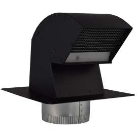 Imperial R2 Series VT0568-A Roof Vent Cap, Steel, Black, Galvanized