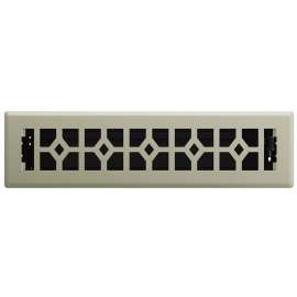 Imperial RG3471 Floor Register, Polystyrene, Satin Nickel
