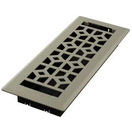 Imperial RG3462 Floor Register, Polystyrene, Satin Nickel