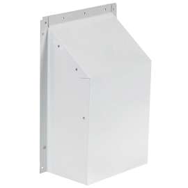 Imperial VT0052 Anti Gust Hood, 11-3/8 in W Hood, 14-1/2 in H Hood, Aluminum Hood