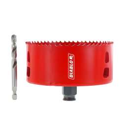 Diablo DHS4375RL Hole Saw, 4-3/8 in Dia, Bi-Metal Cutting Edge