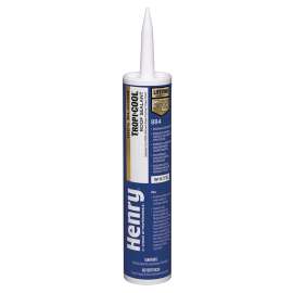 Henry 884 Tropi-Cool HE884004 Silicone Roof Sealant, White, 48 hr Curing, 35 deg F, 10.1 fl-oz Cartridge