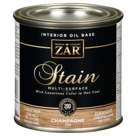ZAR 50806 Interior Stain, Champagne, Liquid, 0.5 pt