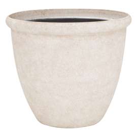 Landscapers Select Planter, 14-3/4 in Dia, Round, High-Density Resin, Stone