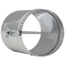 Imperial GV2282 Volume Damper with Sleeve, 5 in Dia, Galvanized