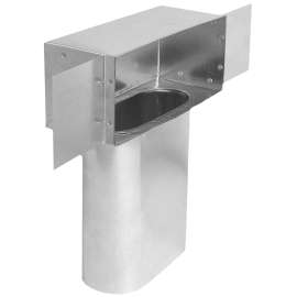 Imperial GV2071 Oval Stack Head, 6 in L, 10 in W, 6 in H, 30 Gauge, Galvanized