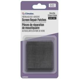 Eazy Screen SVPATCH01 Screen Repair Patch, 3 in L, 3 in W, Black