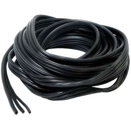 Eazy Screen SS3IN1B 3-in-1 Screen Spline, 0.180, 0.200, 0.250 in D, 25 ft L, PVC, Black
