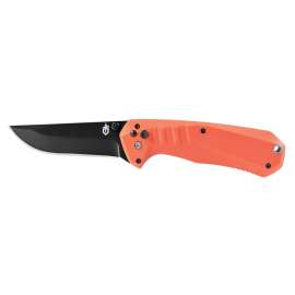 GERBER 31-003352 Folding Knife, 3.1 in L Blade, Stainless Steel Blade, Textured Handle, Red Handle