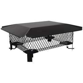 Imperial BM0394 Large Chimney Cap, Steel, Black, Powder-Coated