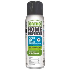 Ortho Home Defense 0202212 Flying Bug Killer with Essential Oils, Liquid, Spray Application, 14 oz Aerosol Can